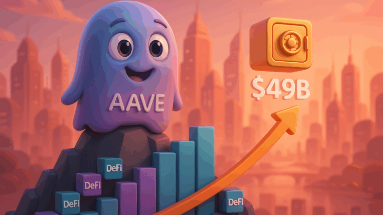 Aave lidera o Rally DeFi e conquista 31% do salto de US$ 49 bilhões no TVL