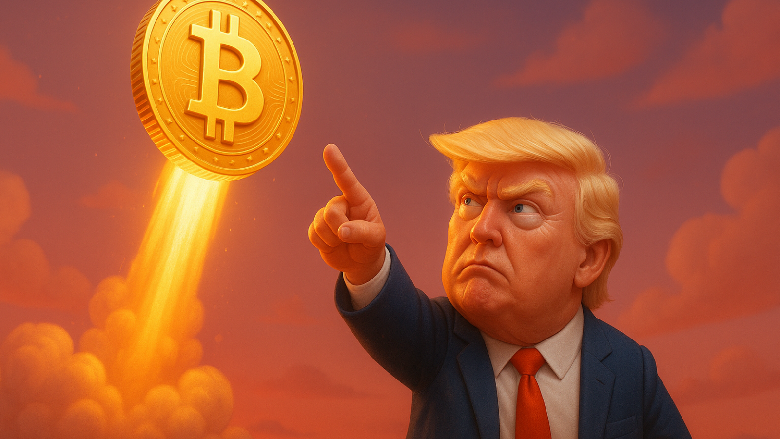 Bitcoin dispara e bate recorde após Trump pressionar por corte de juros