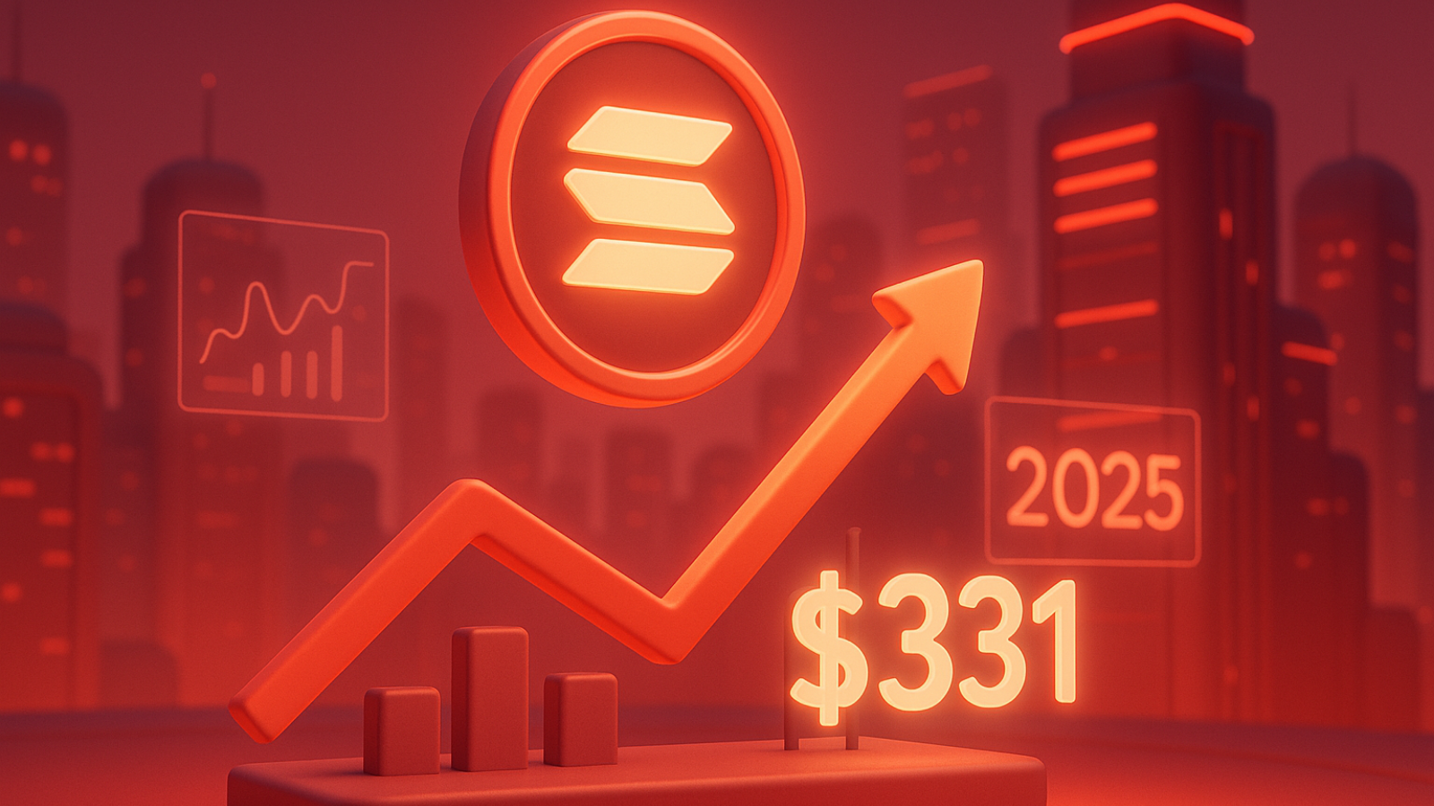 Criptomoeda Solana mira US$ 331 com alta projetada para 2025