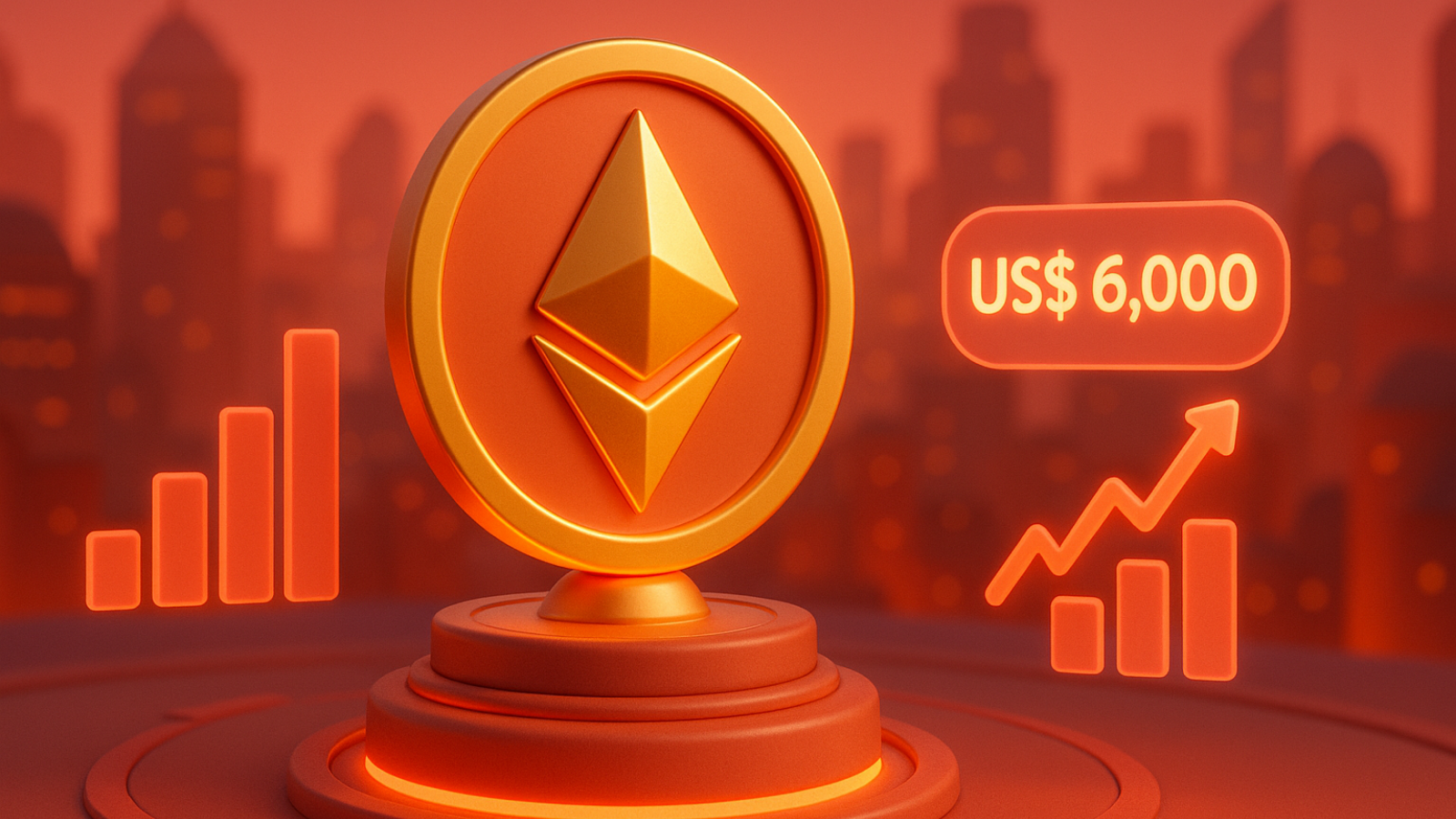 Ethereum pode atingir US$ 6 mil, segundo analistas