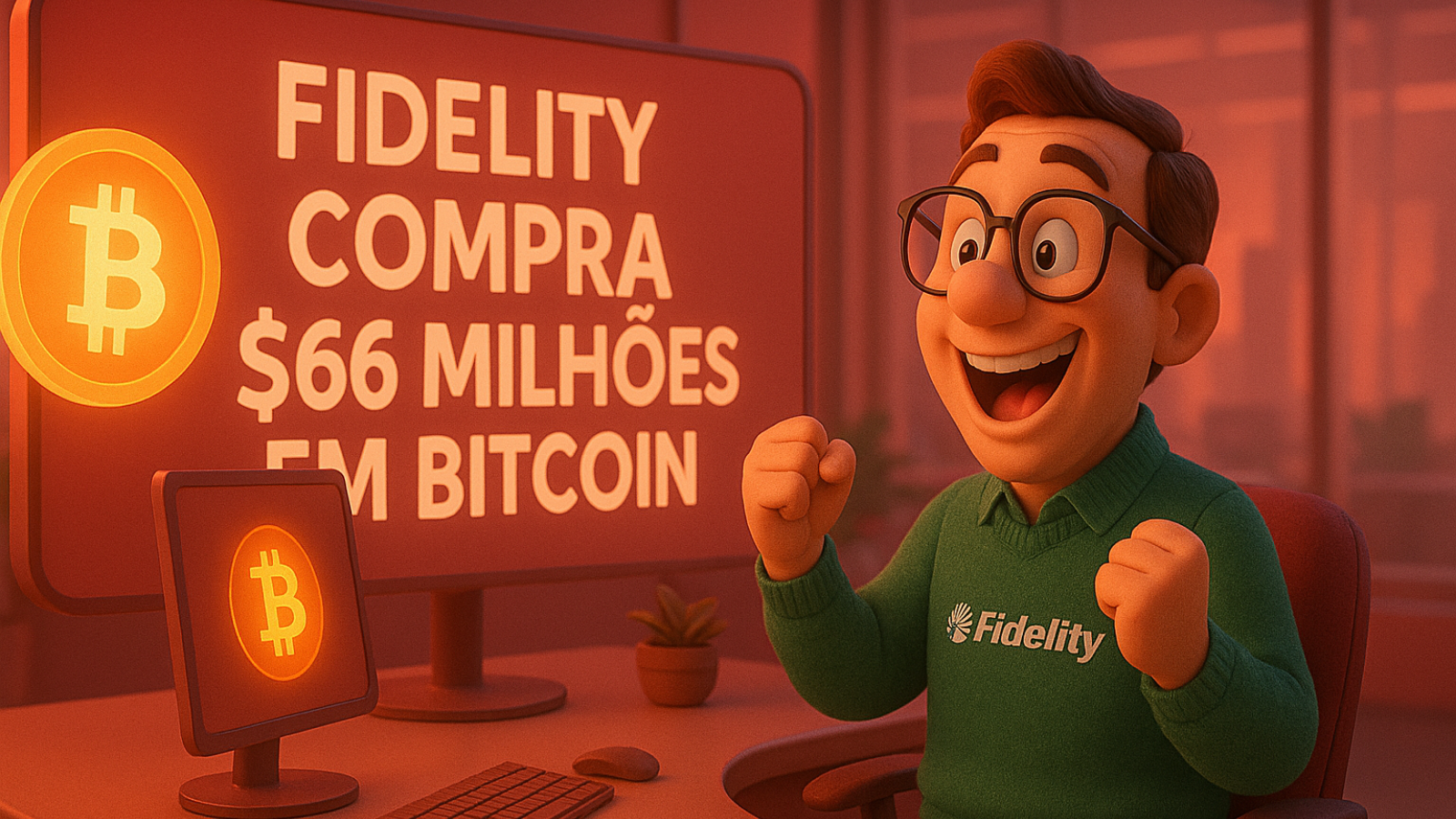 Fidelity surpreende o mercado com compra de US$ 66 milhões em Bitcoin
