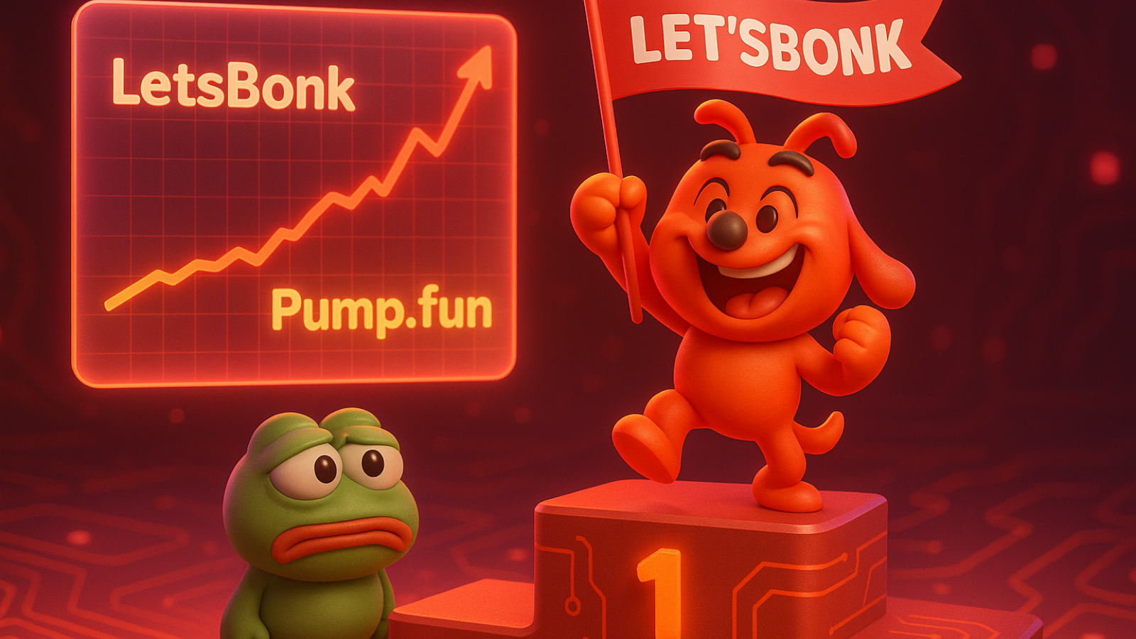 LetsBonk ultrapassa Pump.fun e vira líder em memecoins