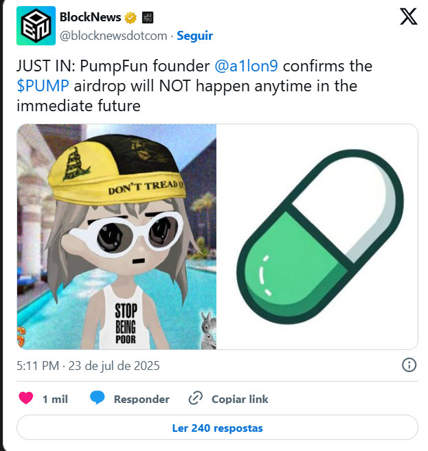 Pump.fun airdrop