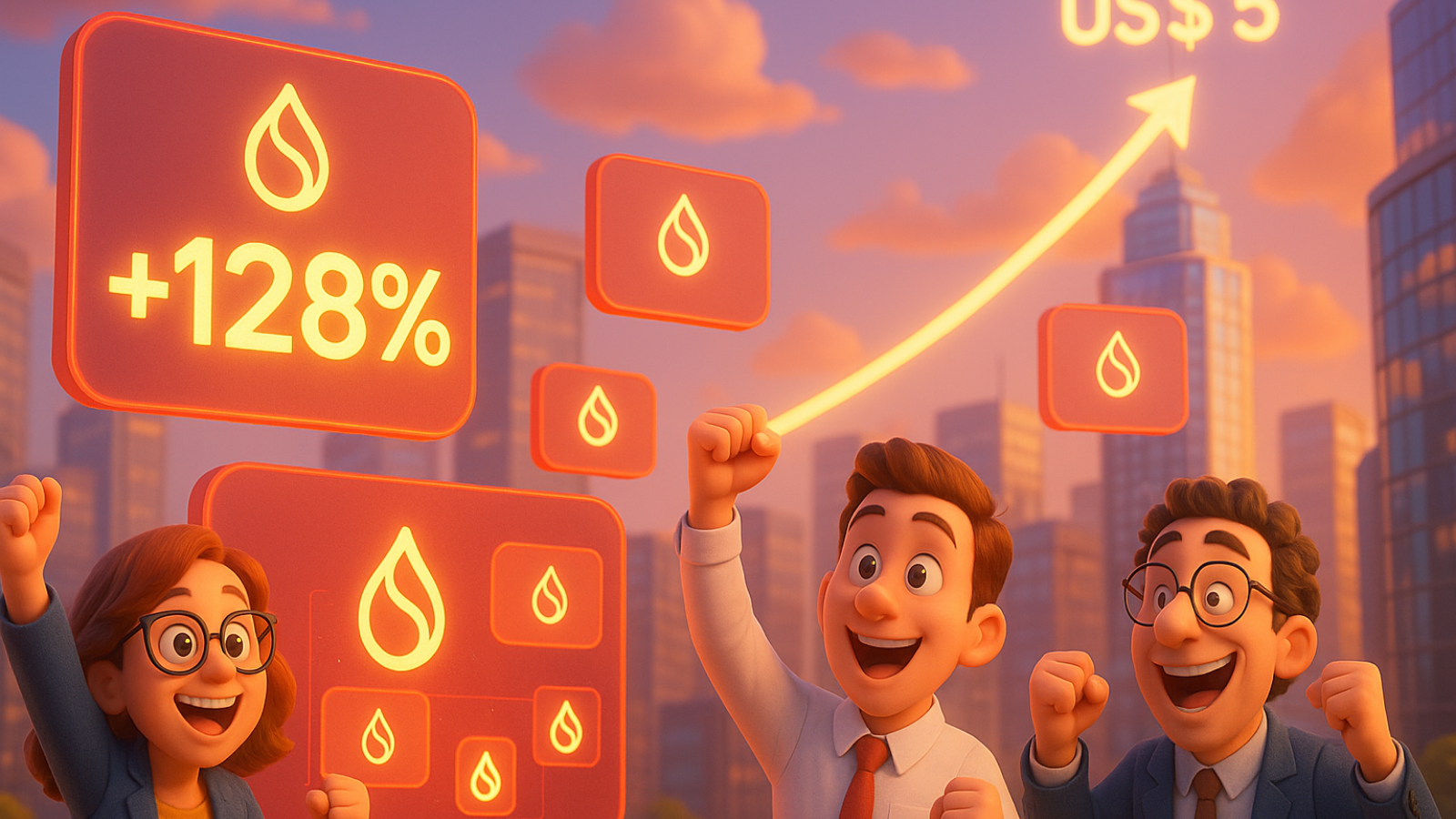 Sui ($SUI) explode 128% e mira os US$ 5