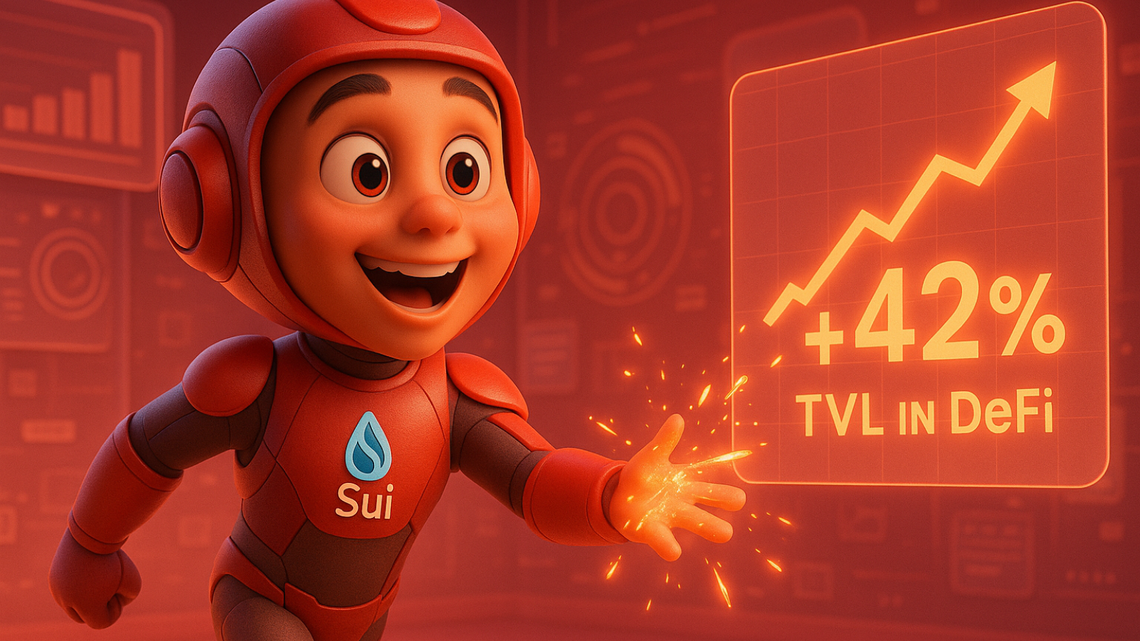 Sui pode disparar TVL do DeFi sobe 42% e anima investidores