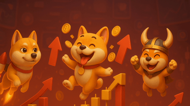 Superciclo das Memecoins? DOGE dispara 40%, BONK 140% e FLOKI sobe 70%