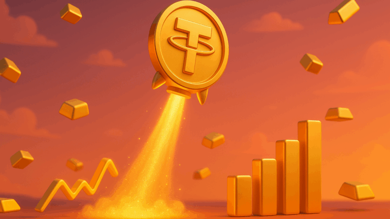 Tether Gold dispara e atinge US$ 800 milhões com o boom do ouro