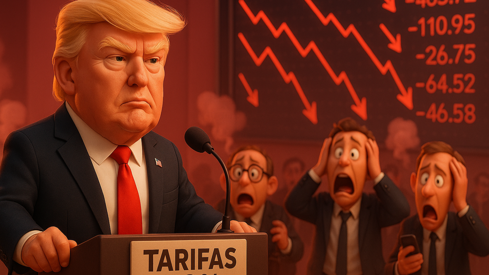 Trump pronto para impor tarifas de até 70% e deixa investidores em pânico