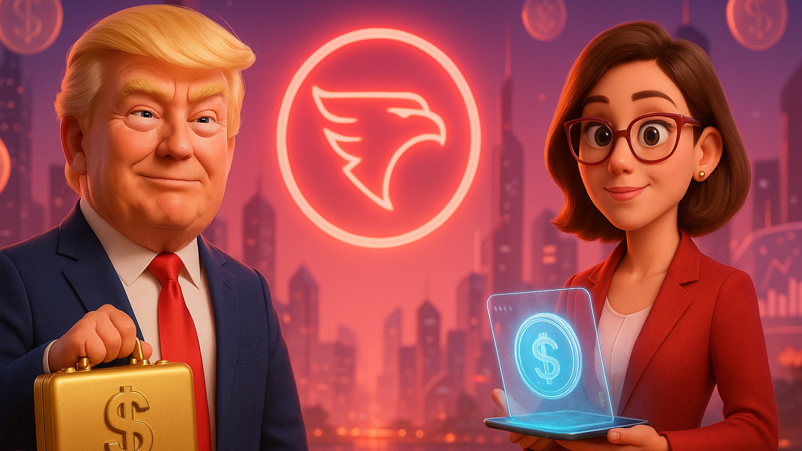 WLFI ligada a Trump aposta US$ 10 milhões na Falcon Finance para criar nova stablecoin