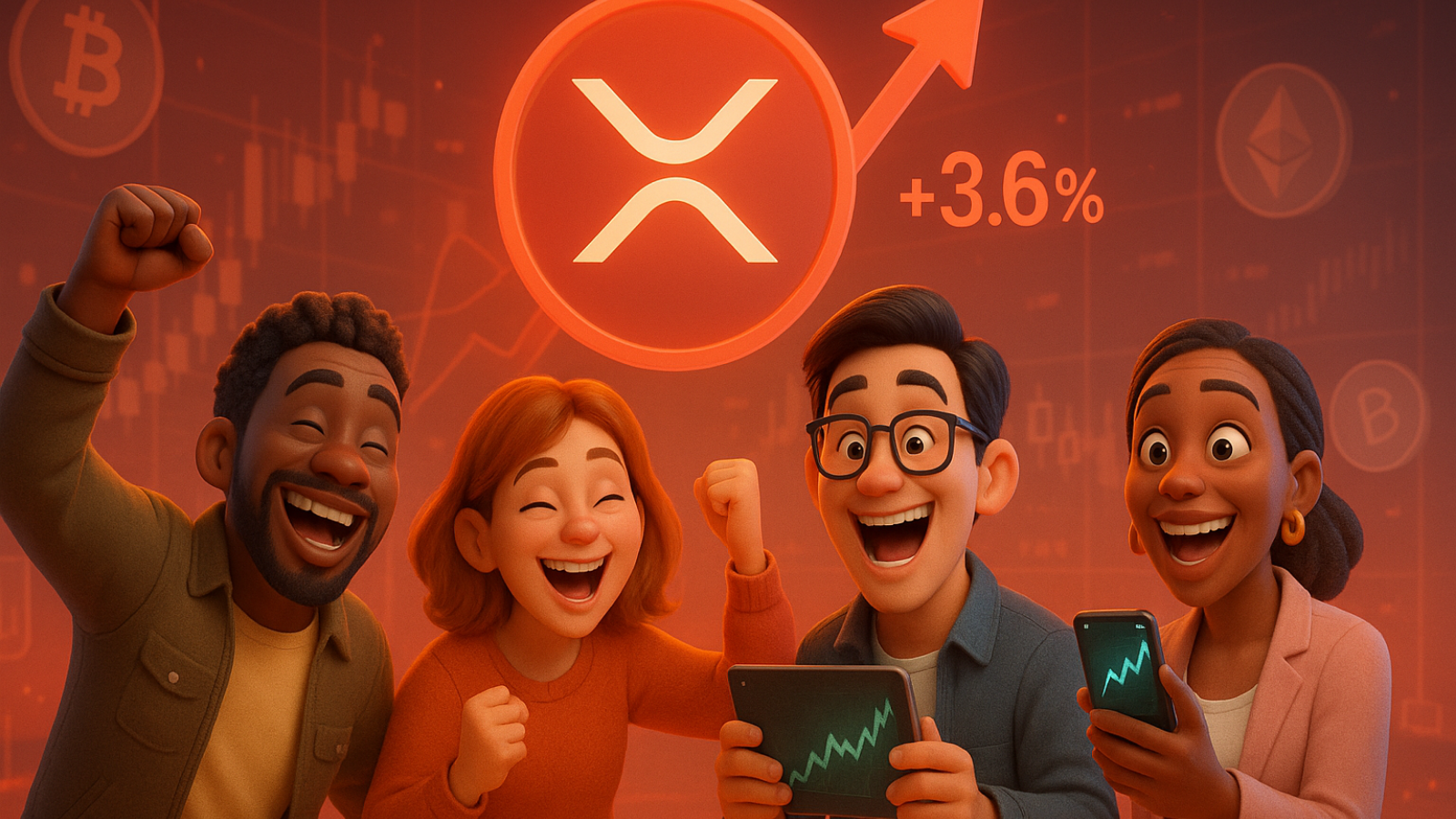 XRP salta 3,6% e anima investidores de criptomoedas
