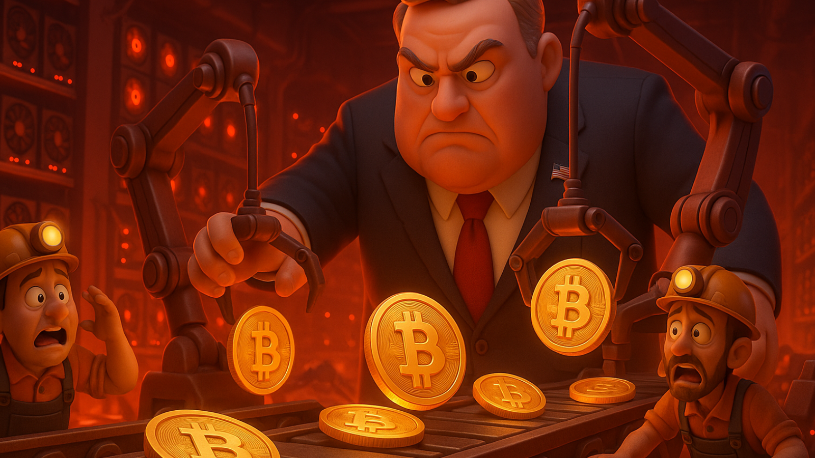 Reserva estratégica ou controle total? EUA podem intervir em mineradoras de Bitcoin