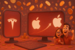 Ações tokenizadas disparam com xStocks de Tesla e Apple movimentando mais de US$ 2 bilhões