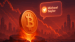 Bitcoin pode cair a US$ 80 mil por que um tweet de Saylor preocupa o mercado