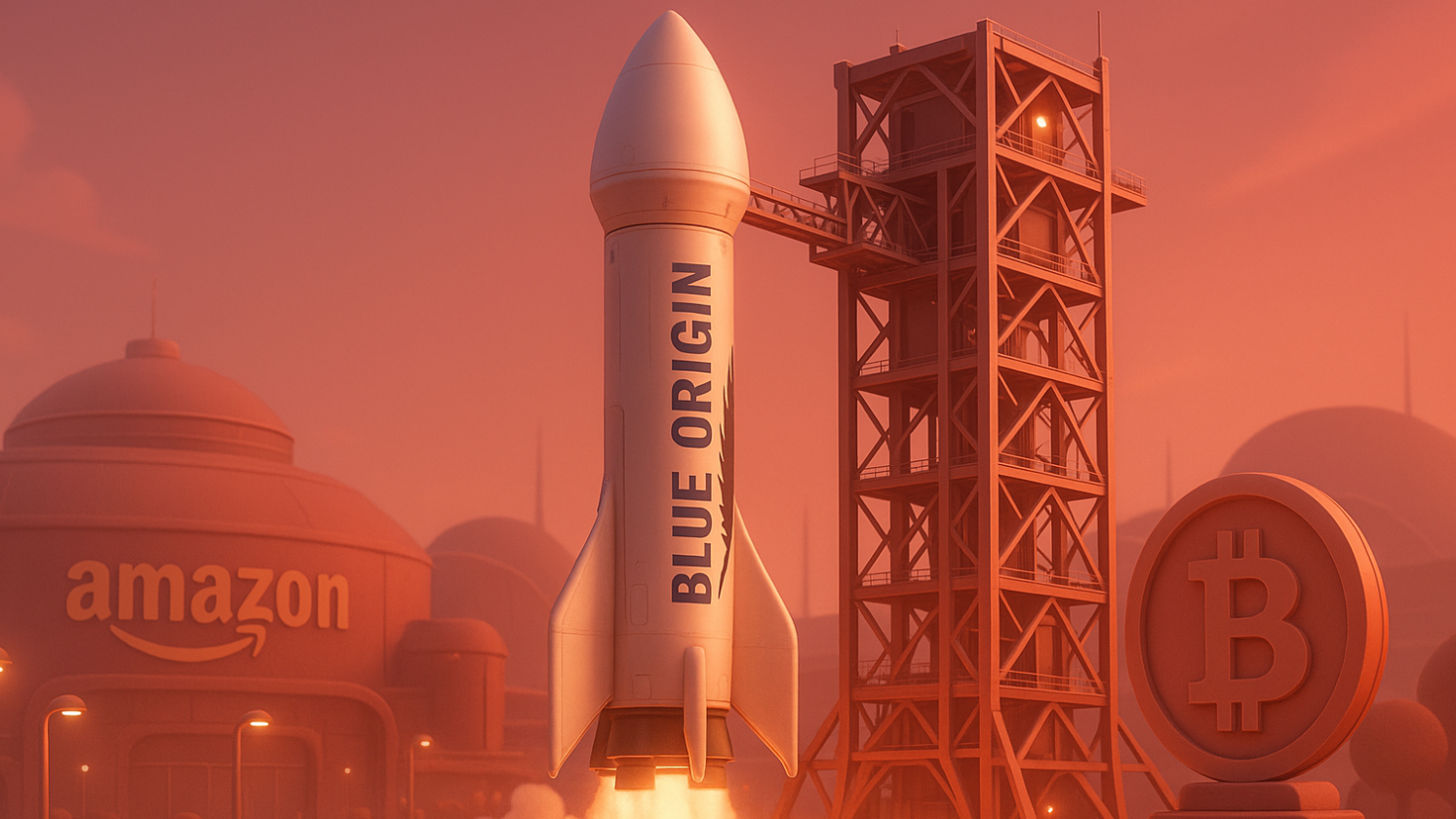Blue Origin de Jeff Bezos Aceita Bitcoin para Voos Espaciais — Amazon Pode Ser a Próxima