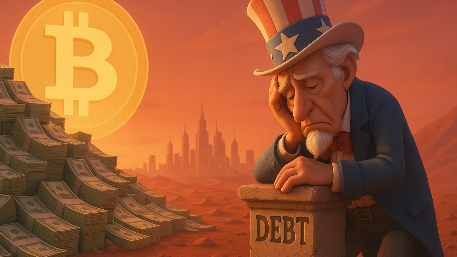 EUA perto dos US$ 38 trilhões em dívida estamos vendo o maior combustível para o próximo rali do Bitcoin
