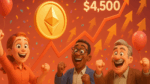 Ethereum dispara 10% e rompe os US$ 4.500 e anima investidores