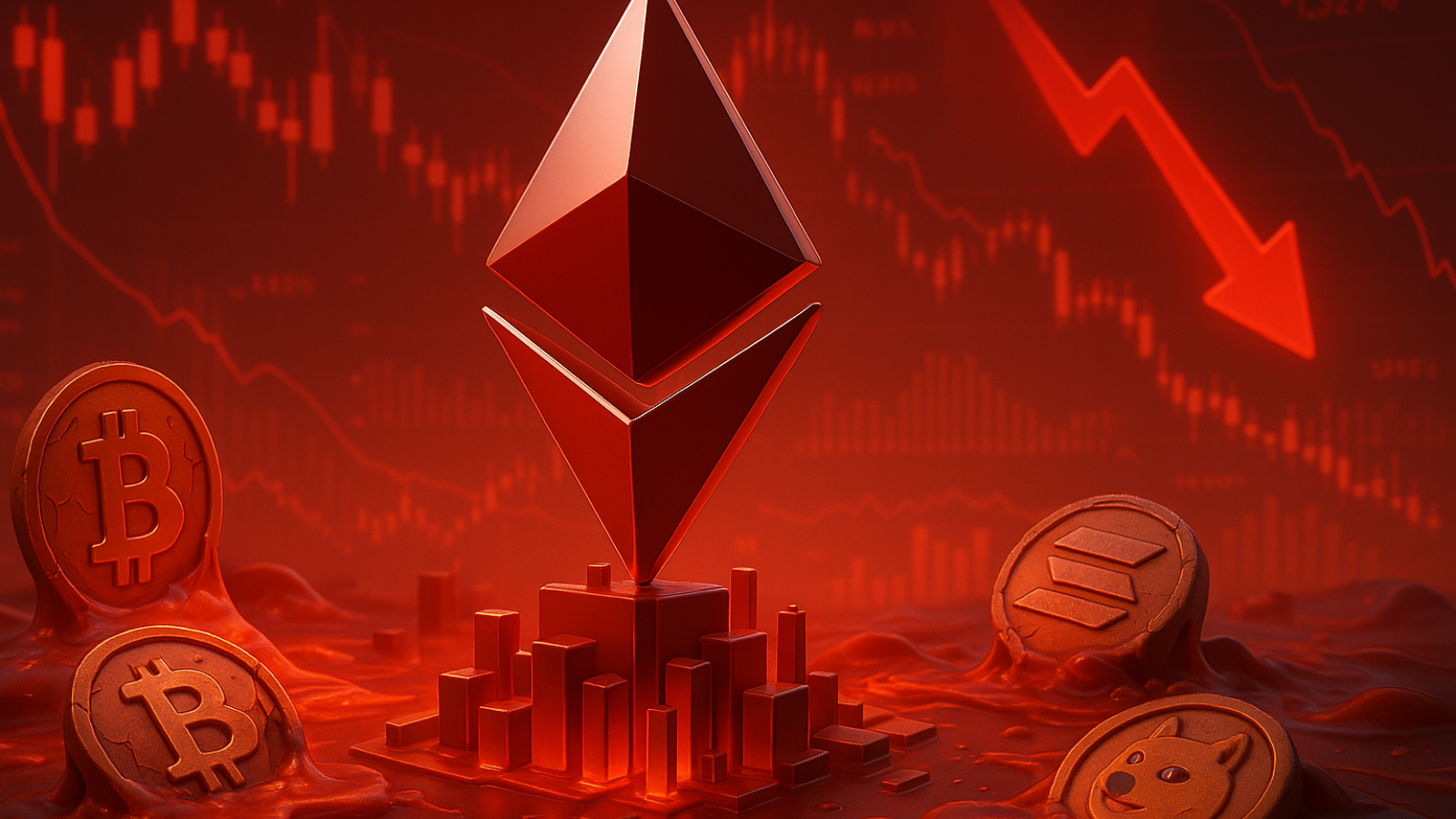 Ethereum domina Liquidações cripto atingem US$ 665 milhões em um dia