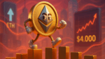 Ethereum lidera fluxo de capital e se aproxima dos US$ 4 mil