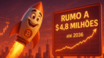 Bitcoin a caminho de US$ 4,8 milhões em 2036? Estudo revela 75% de chance