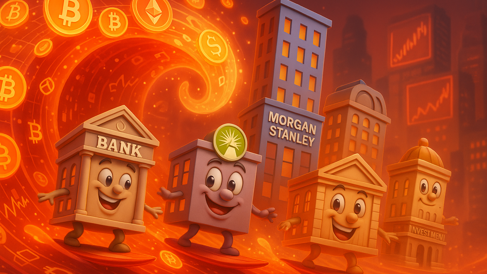 Instituições globais surfam onda de US$ 100 bilhões no mercado cripto