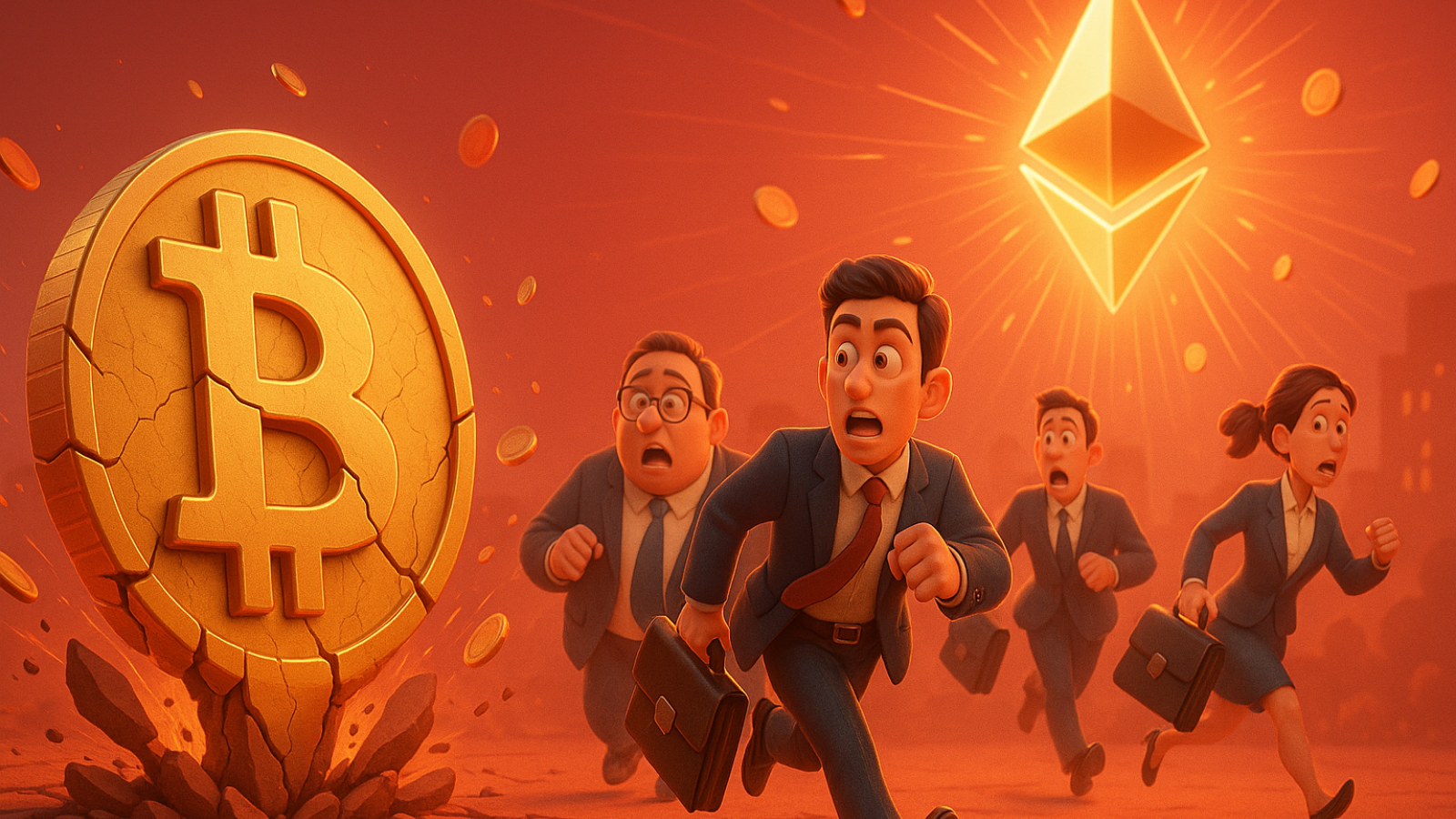 Investidores fogem de ETFs de Bitcoin com saída de US$ 196 milhões, enquanto Ethereum atrai capital