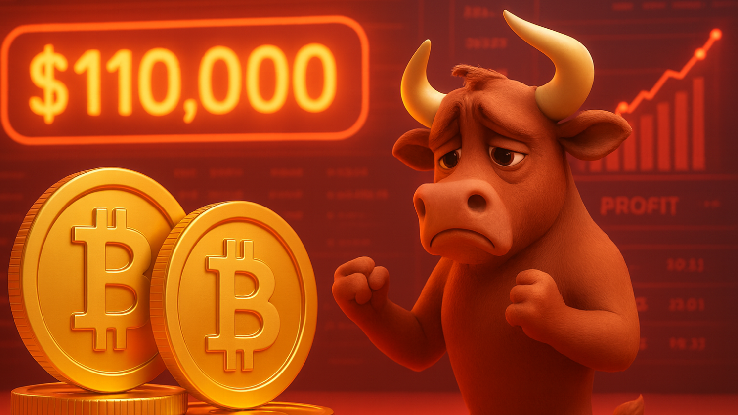 Lucros realizados disparam $110 mil pode definir o futuro do Bitcoin