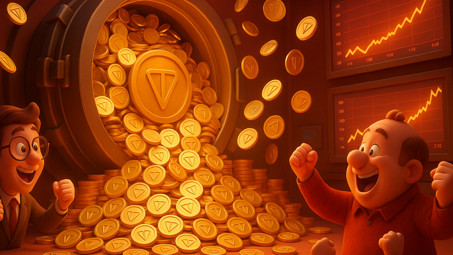 Tesouraria milionária em TON impulsiona ações e agita mercado cripto