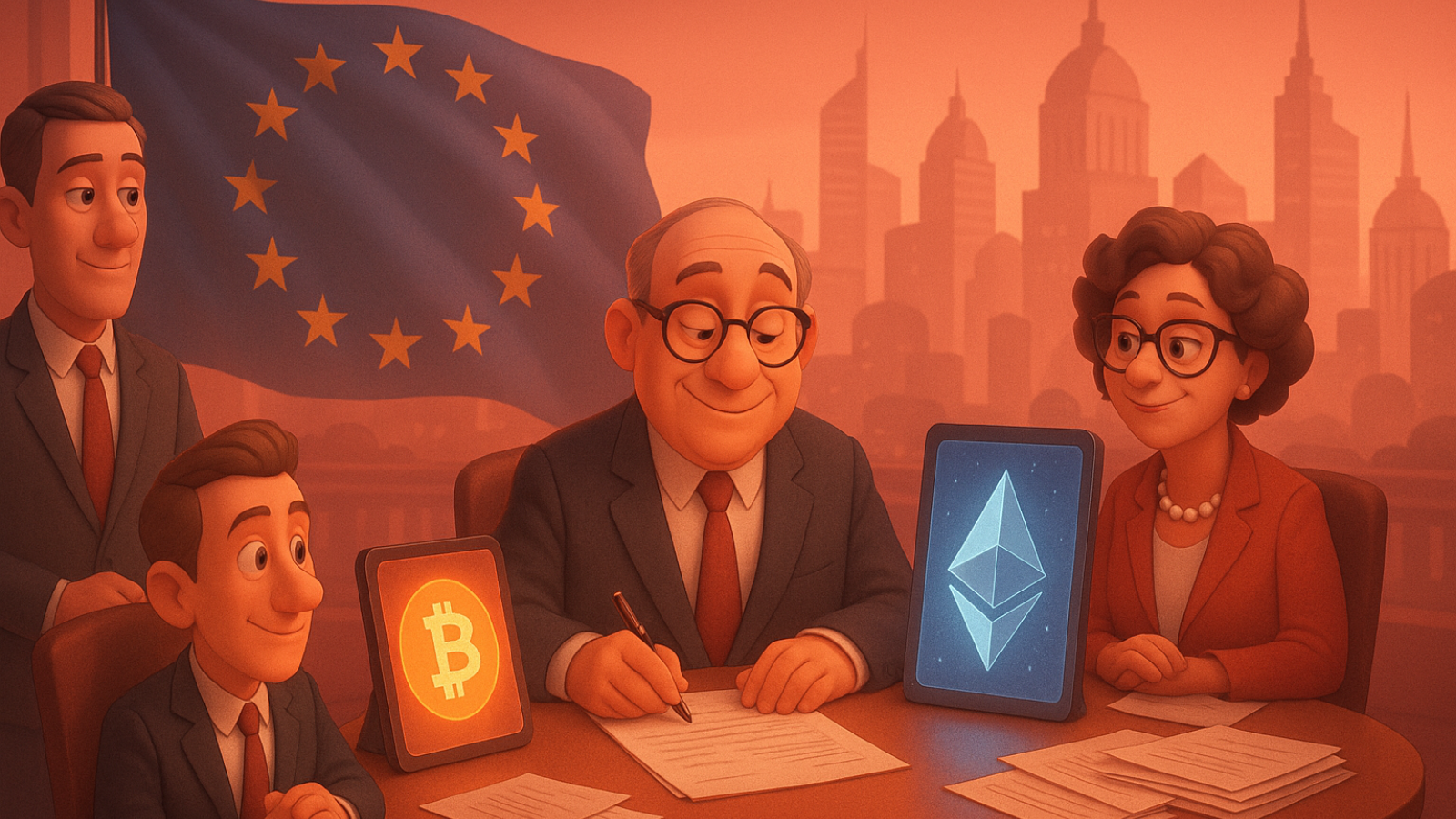 União Europeia conclui regras para bancos que possuem Bitcoin e Ether