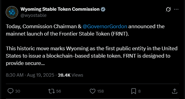 Wyoming Revoluciona: EUA ganham primeira stablecoin estadual