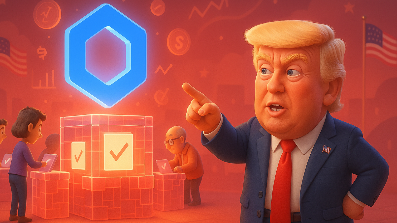 Chainlink e Trump podem levar eleições dos EUA para o Blockchain