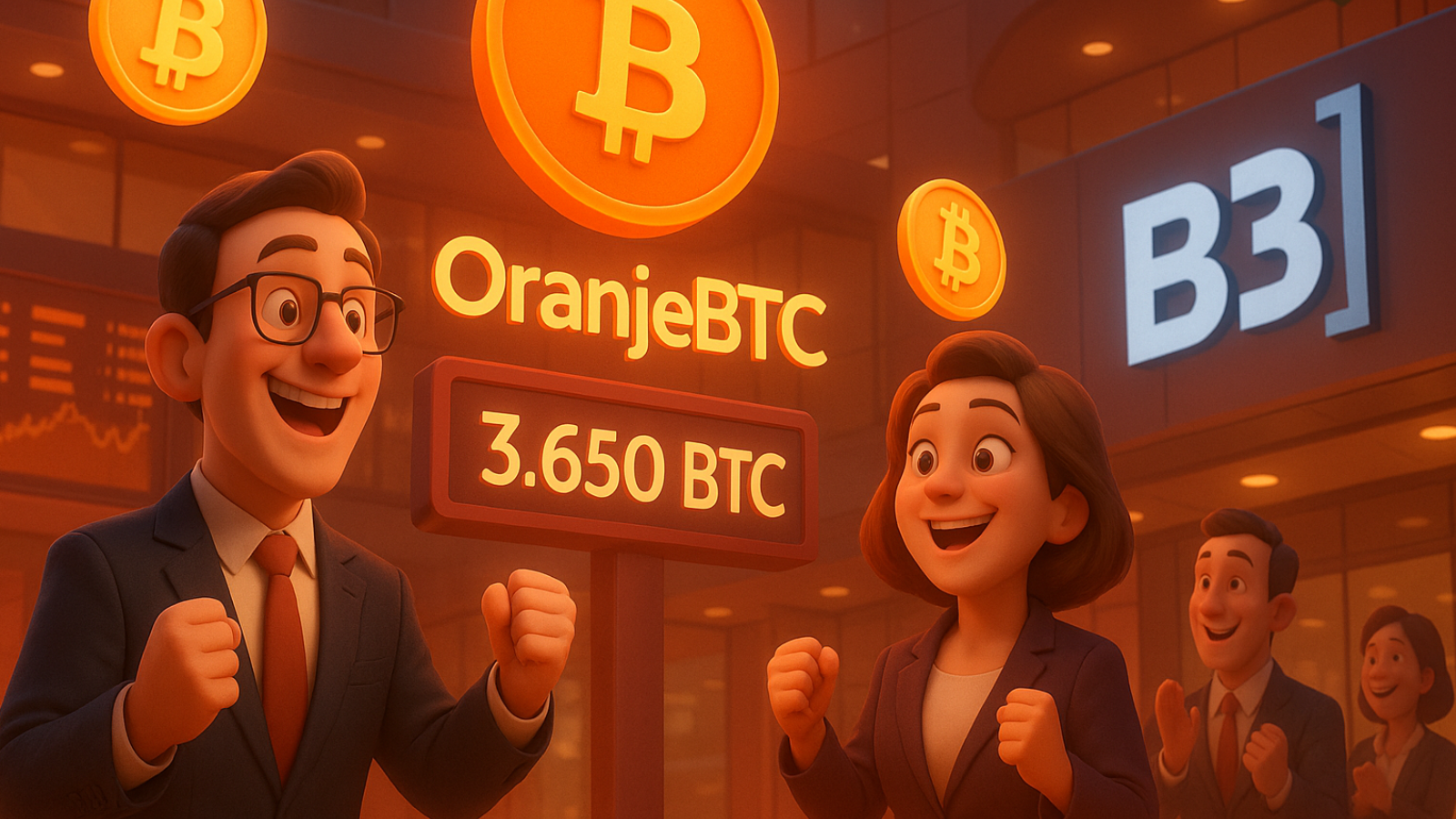 OranjeBTC estreia na B3 como maior tesouraria de Bitcoin da América Latina