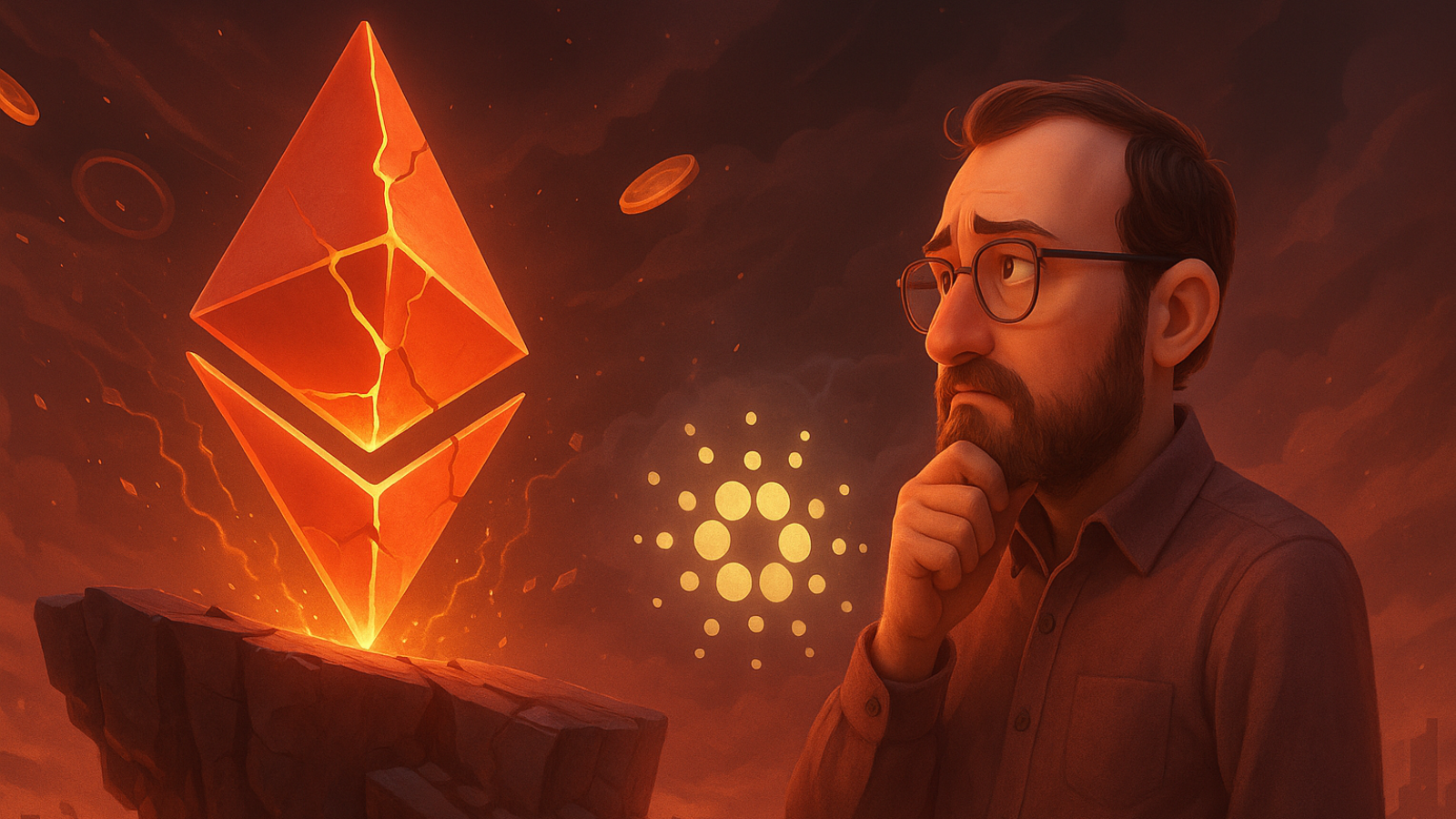 Ethereum à beira do fim? Fundador da Cardano revela sua perspectiva
