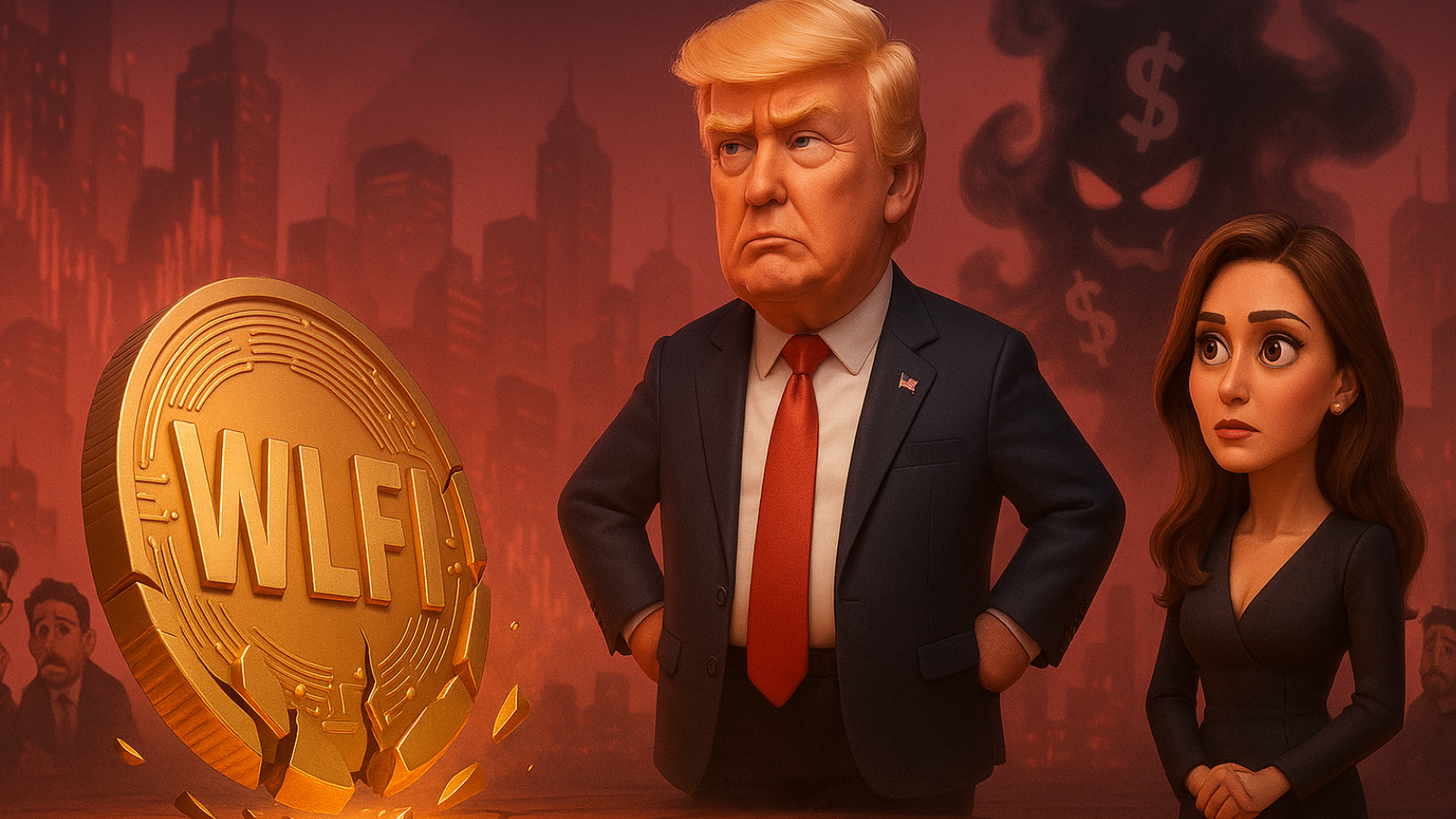 WLFI despenca US$ 2 bi em horas: novo pump-and-dump da família Trump?