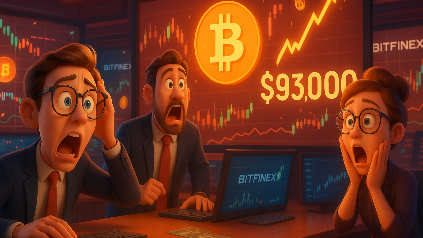 Choque no mercado: analistas da Bitfinex projetam Bitcoin a US$ 93 mil em setembro