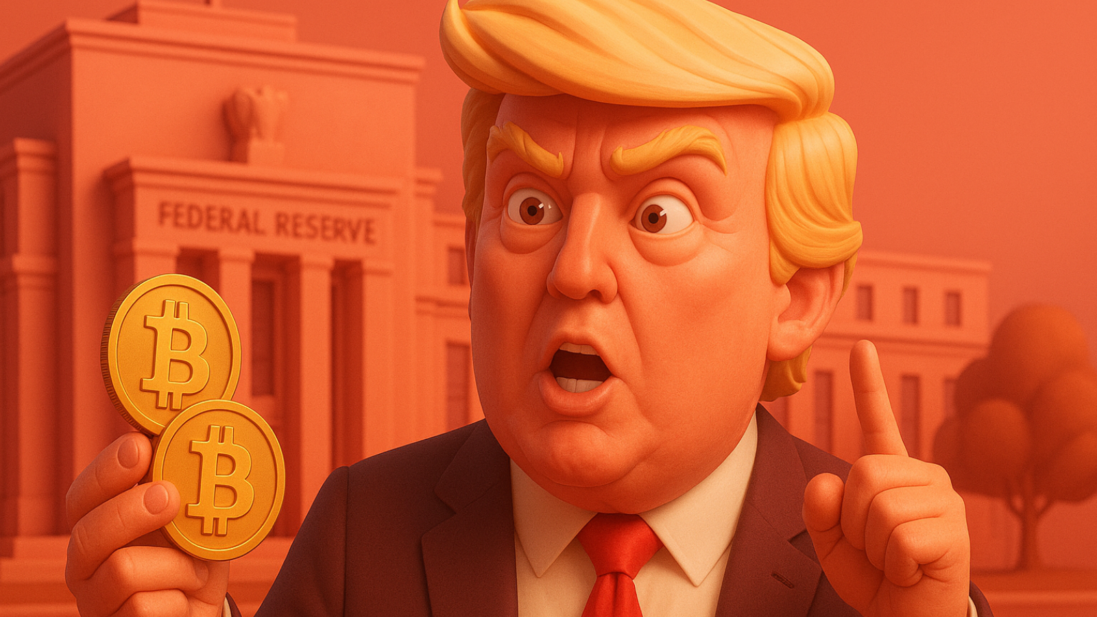 O maior catalisador da história do Bitcoin? Ataques de Trump ao Fed podem disparar o preço