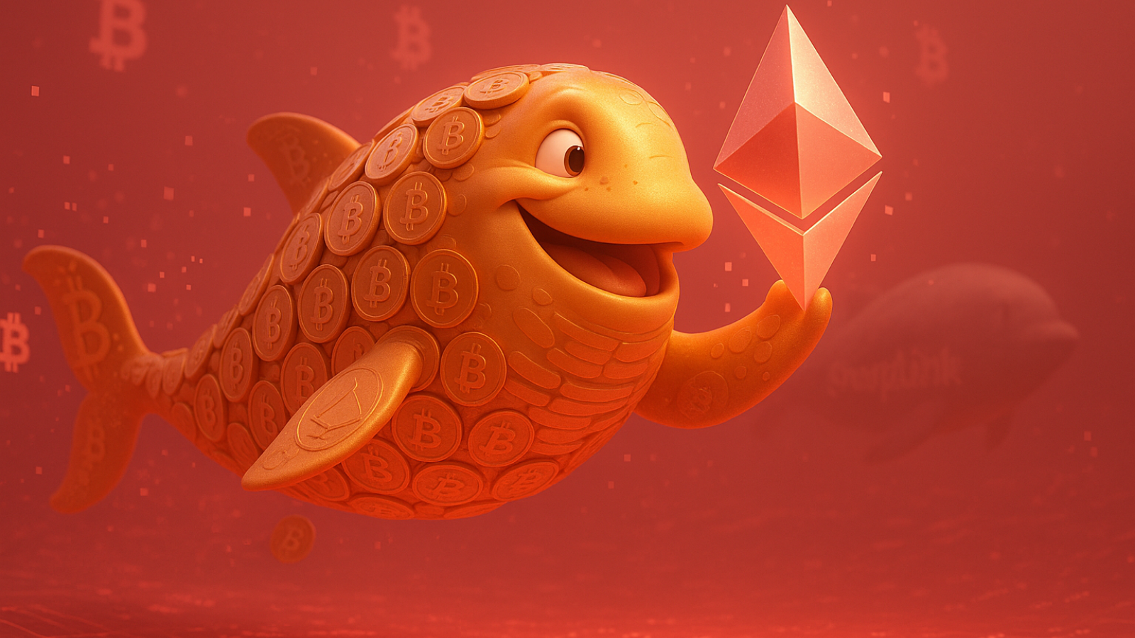Baleia de US$ 11 bilhões em Bitcoin aposta US$ 4 bilhões em Ethereum e supera SharpLink