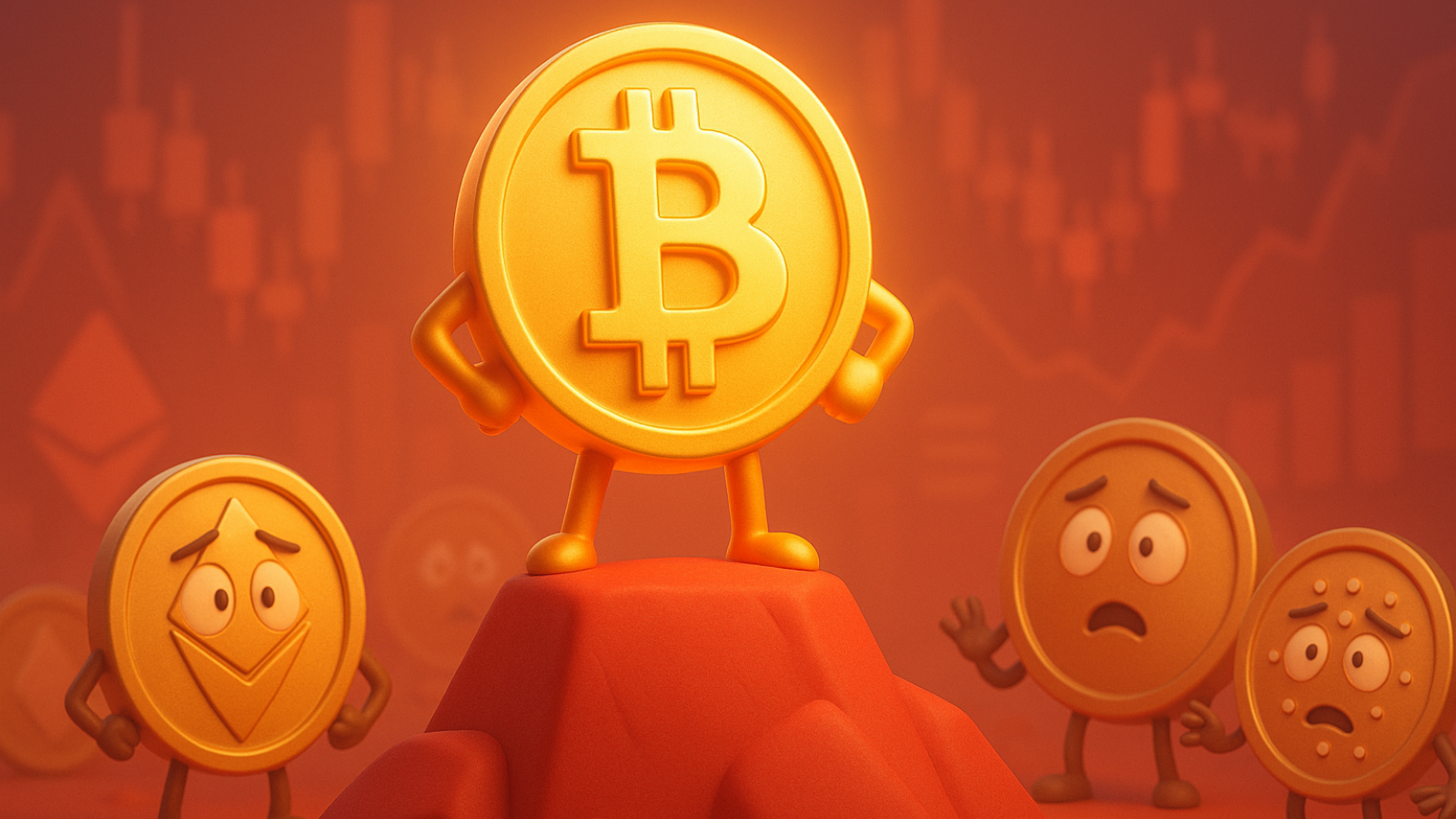 Domínio do Bitcoin acende alerta e adia altseason O que esperar do mercado