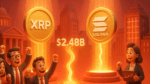 Instituições voltam às compras XRP e Solana lideram entradas com US$ 2,48 bilhões