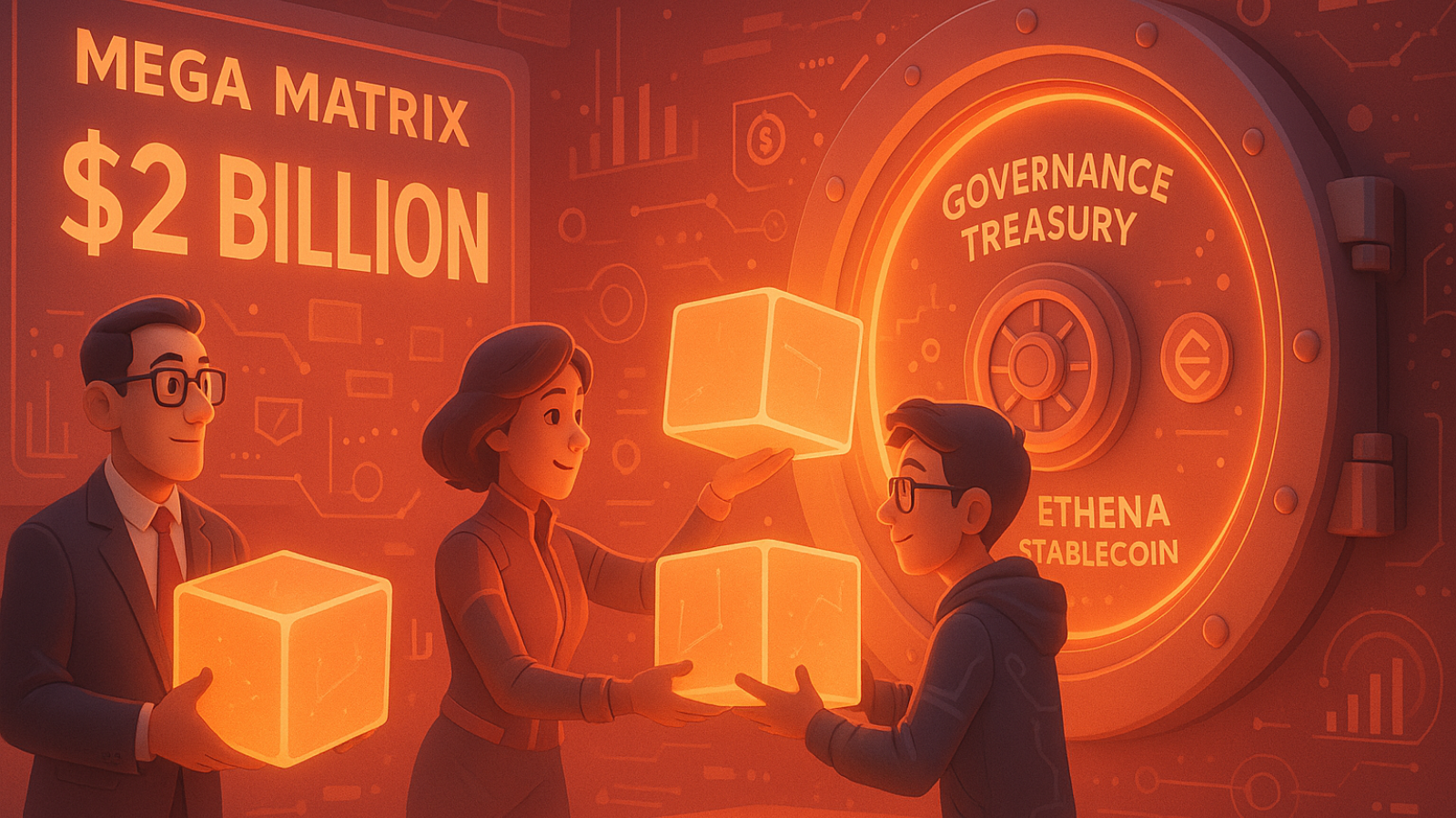 Mega Matrix investe US$ 2 bilhões para construir a tesouraria de governança da Stablecoin Ethena