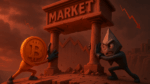 Mercado à beira do abismo BTC e ETH lutam contra queda maior
