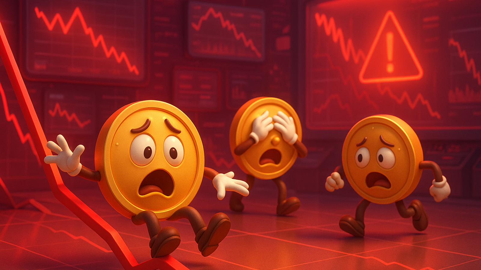 Mercado em Choque 3 Altcoins que podem ter grandes liquidações