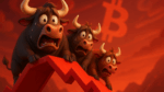 Os touros do Bitcoin tremem Uma nova queda à vista