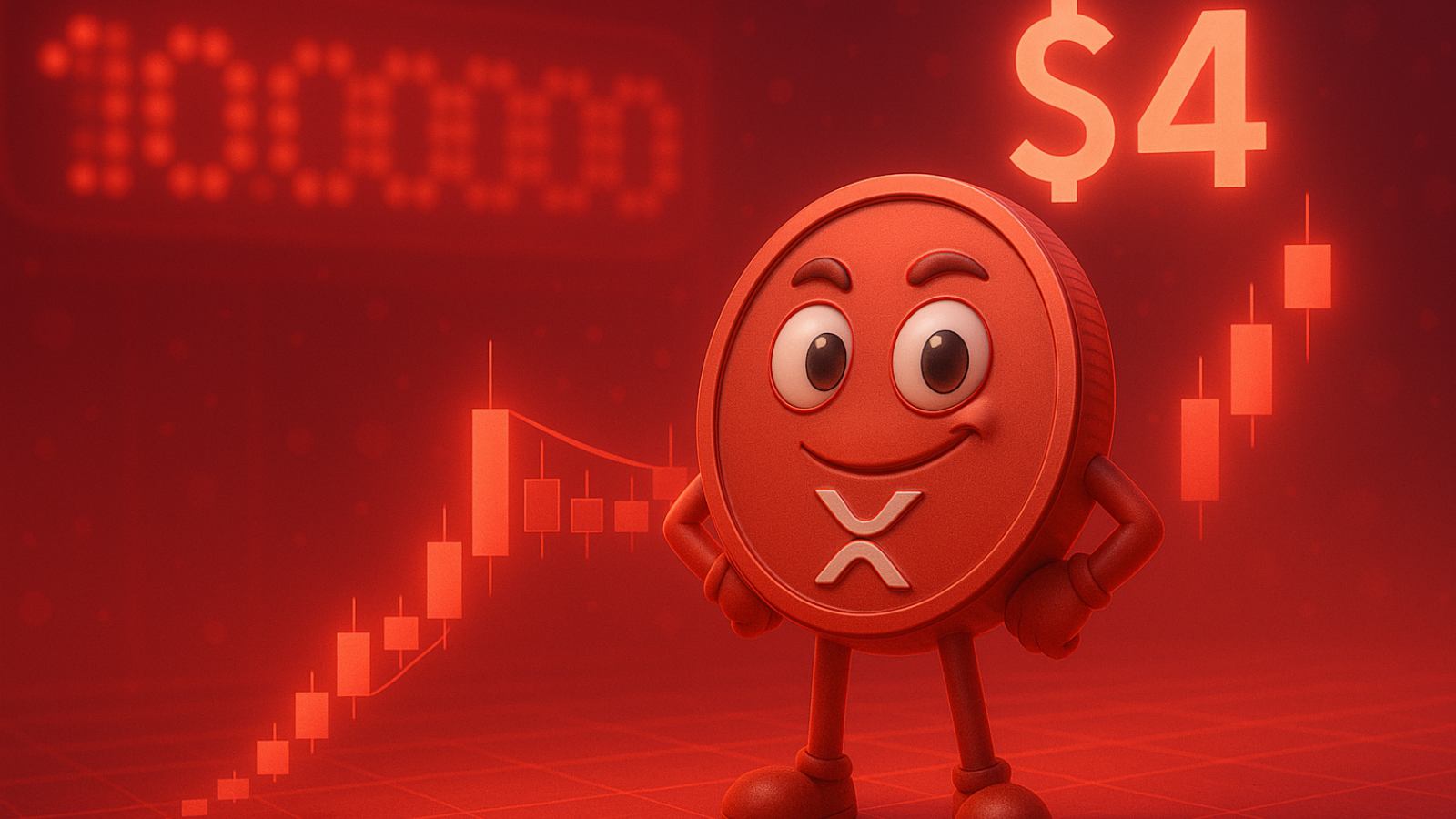 XRP mira os US$ 4 com padrão de bandeira de alta Ledger atinge marca histórica de 100 milhões
