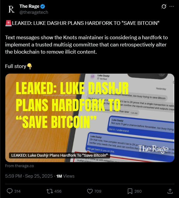 O debate que pode dividir o Bitcoin: tensão entre Knots e Core assusta investidores