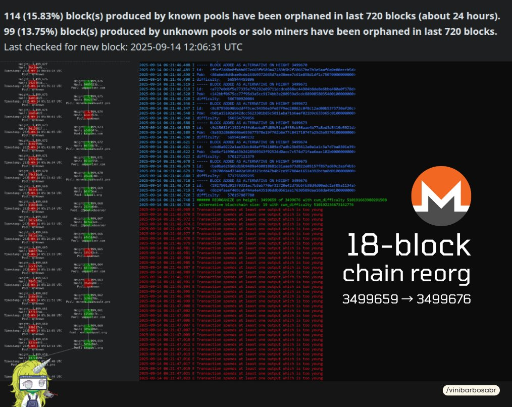 Monero enfrenta falha histórica: 118 transações apagadas e confiança em xeque