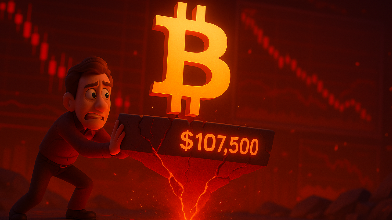 Alerta para investidores: Bear flag do Bitcoin projeta perda de quase 20% nos próximos dias
