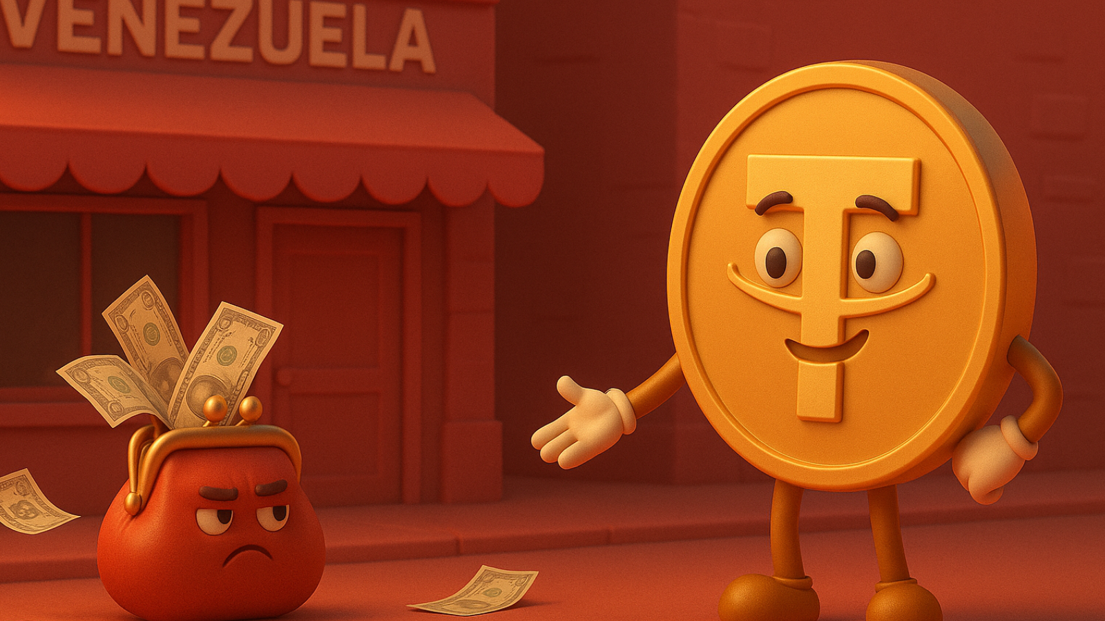 Venezuela abandona o dinheiro físico: USDT toma conta da Venezuela em meio à inflação recorde