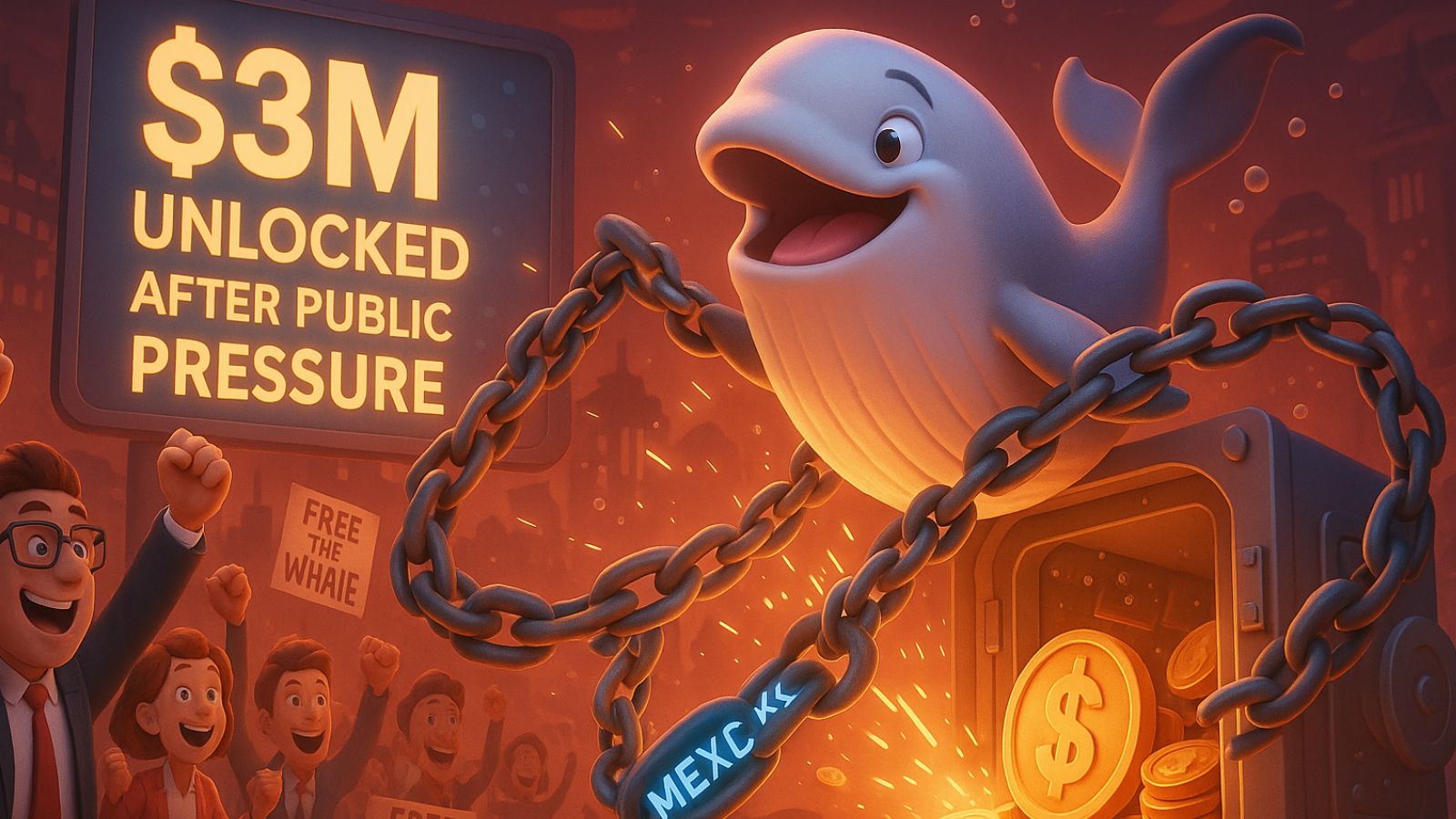 MEXC libera US$ 3 milhões após pressão pública: o que motivou o congelamento do ‘White Whale’?