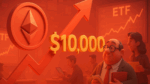 Ethereum aponta para US$ 10 mil: ETFs voltam a bombar e instituições aceleram compras