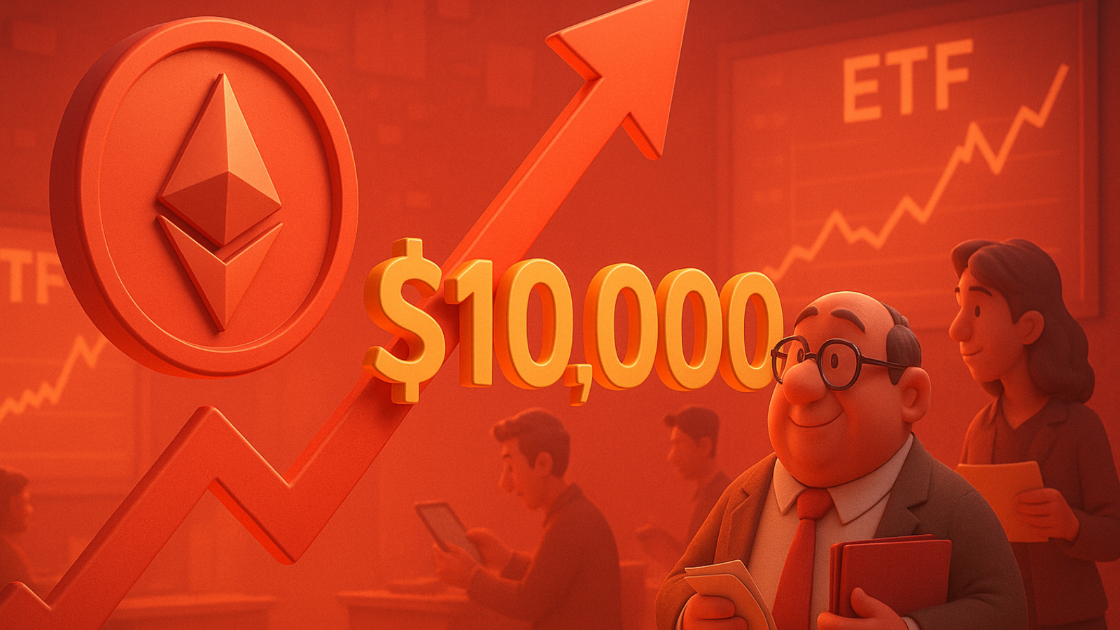 Ethereum aponta para US$ 10 mil: ETFs voltam a bombar e instituições aceleram compras